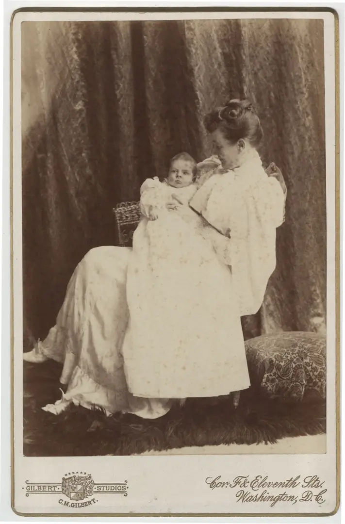 Photograph of Archibald B. Roosevelt and his mother Edith