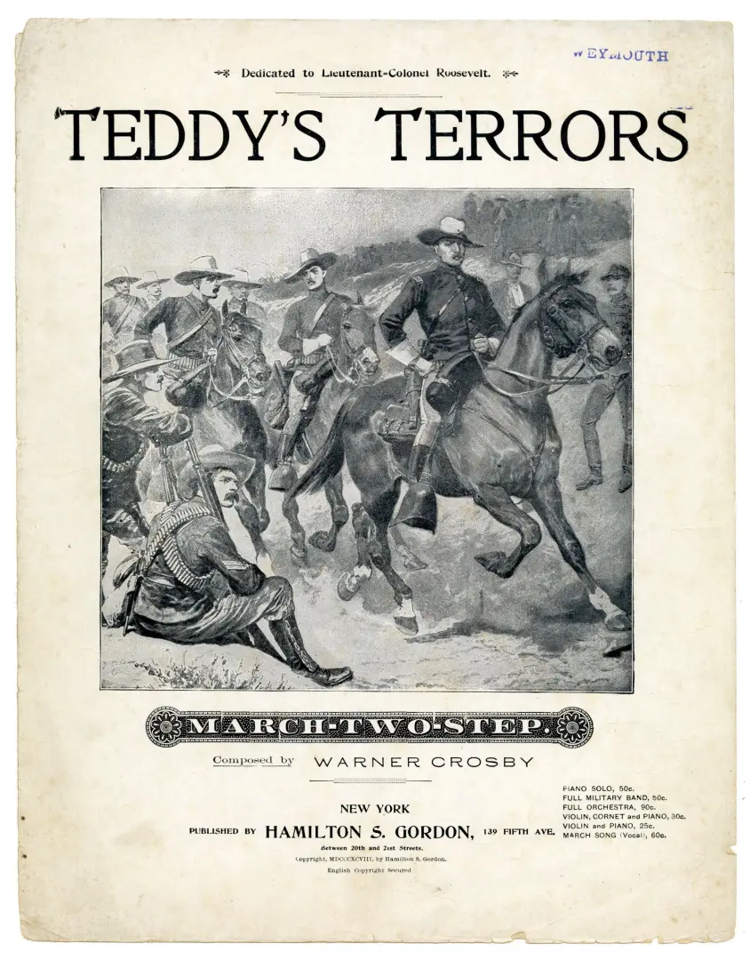Sheet music entitled Teddy's Terrors