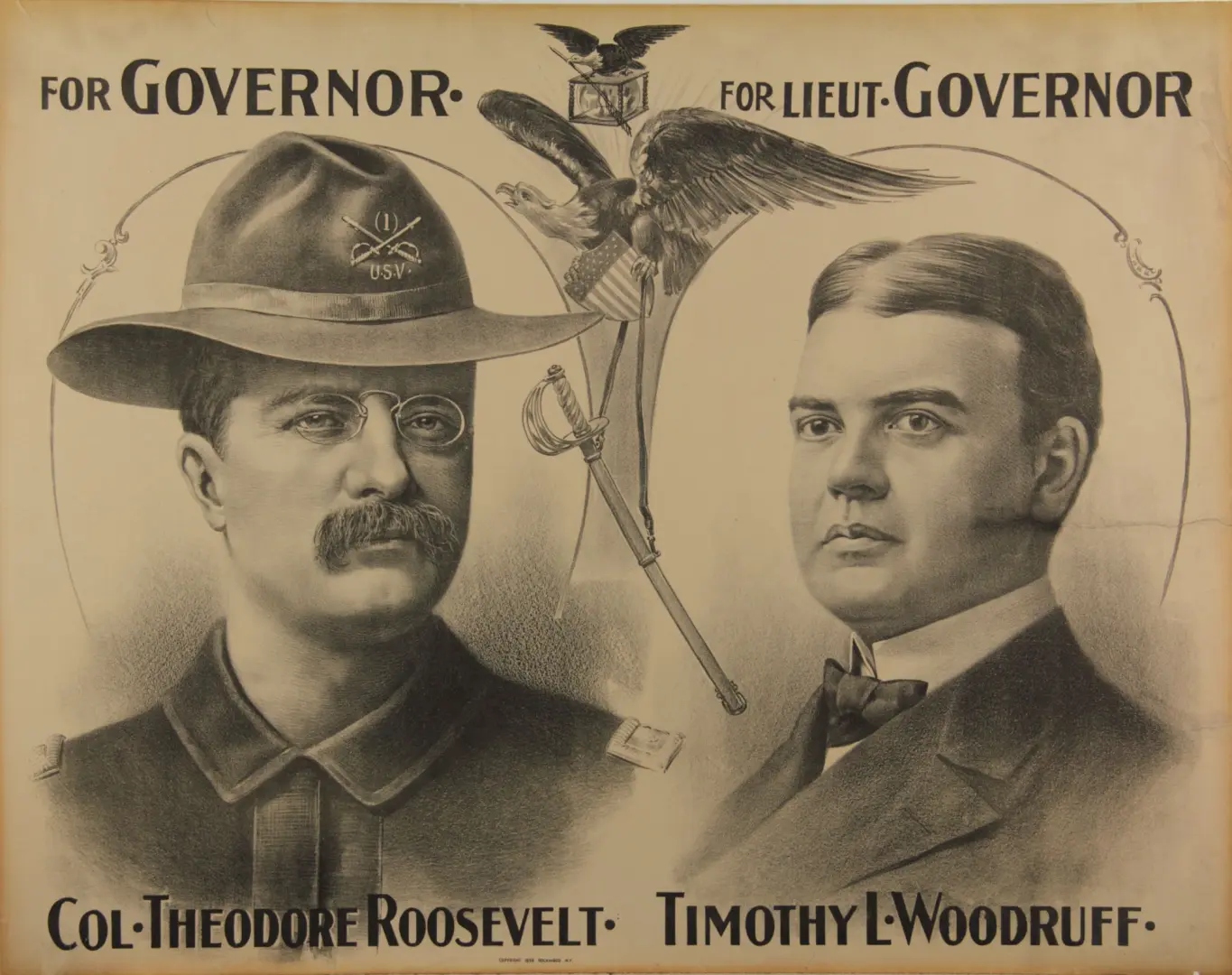 Campaign poster for Theodore Roosevelt for Governor of New York