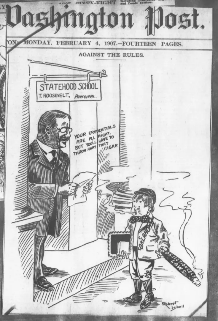 Against the rules statehood cartoon
