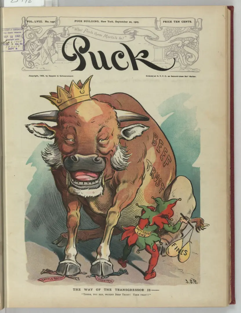 The way of the transgressor is— Puck cartoon