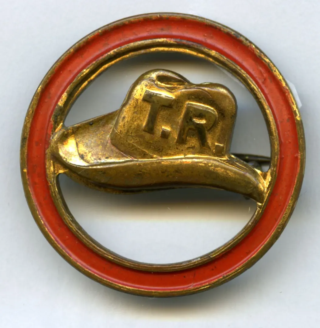 Theodore Roosevelt “Hat in the Ring” campaign pin